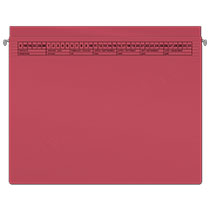 Anwaltshefter mit 2 Abheftvorrichtungen zur Rechtsheftung und Tasche, mit Hängeschiene zur vertikalen Ablage